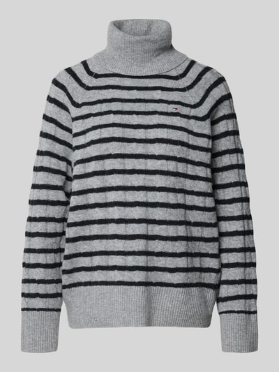 Tommy Hilfiger Golf o kroju relaxed fit z czystej wełny Średnioszary 2