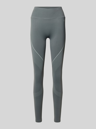 Under Armour Legginsy o kroju slim fit z nadrukiem z logo model 'Vanish' Ciemnoszary 1