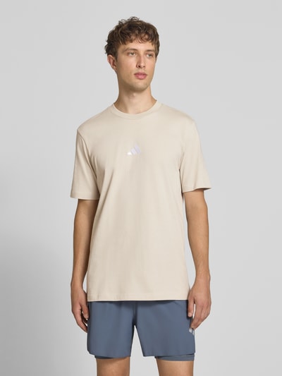 adidas Sportswear Regular fit t-shirt van puur katoen model 'M SL SJ T' Zand - 4
