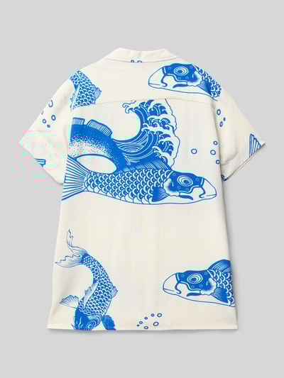 Jack & Jones Koszula casualowa o kroju regular fit z kołnierzykiem typu resort model ‘JEFF’ Królewski niebieski 3