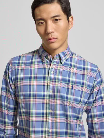 Polo Ralph Lauren Vrijetijdsoverhemd met labelstitching Felroze - 3