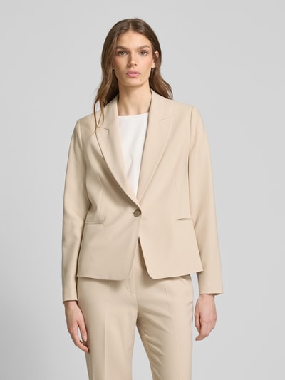 s.Oliver BLACK LABEL Regular Fit Blazer mit Viskose-Anteil in Piqué-Qualität Sand 4