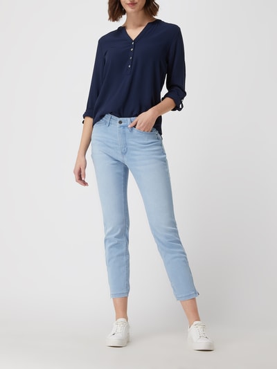 MAC Straight fit jeans met stretch, model 'Dream Chic' Lichtblauw - 1