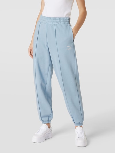 Puma Sweatpants mit Label-Stitching Modell 'Classics' Hellblau 4