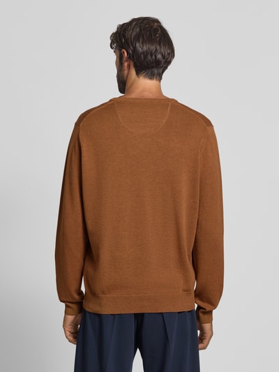 Fynch-Hatton Strickpullover mit Logo-Detail Mittelbraun 5