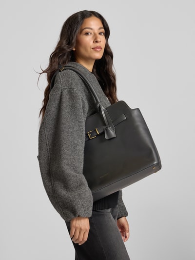 Marc O'Polo Shopper van echt rundleer Zwart - 1