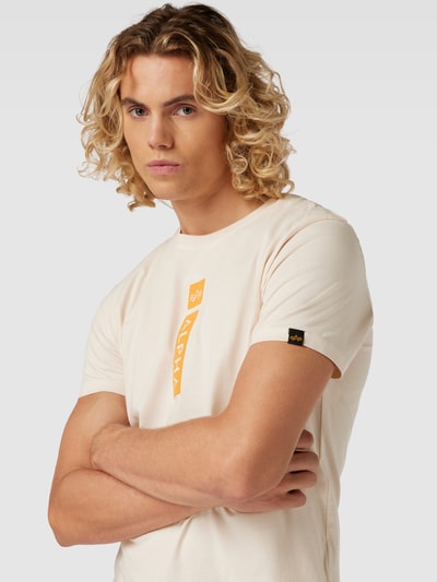 Alpha Industries T-Shirt mit Label-Print Offwhite 3