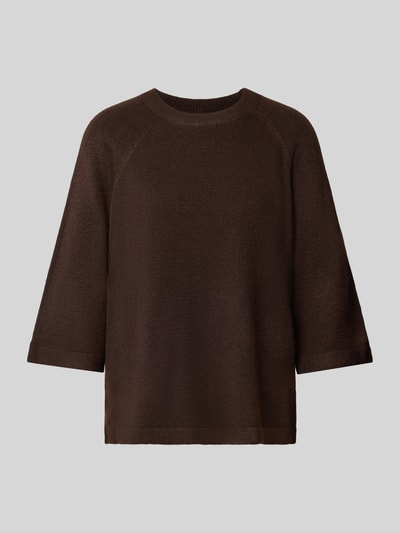 Soyaconcept Loose-Fit Pullover mit 3/4-Arm Dunkelbraun 1