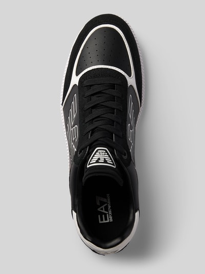 EA7 Emporio Armani Sneakers met labelprints, model 'NEW HERITAGE EAGL' Zwart - 3