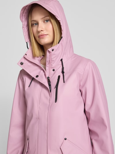 Ragwear Regenjacke mit Kapuze und Pattentaschen Modell 'Meast Rainy' Rosa 3