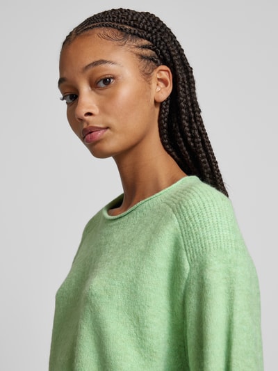 Pepe Jeans Strickpullover mit Rundhalsausschnitt Modell 'IRMA' Schilf 3