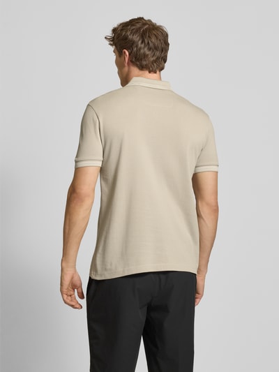 BOSS Green Regular Fit Poloshirt aus reiner Baumwolle Beige 5
