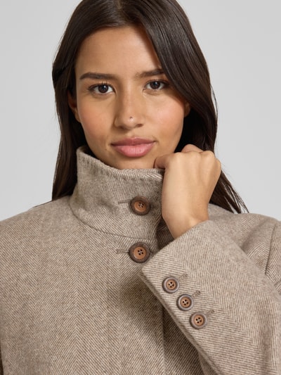 Gil Bret Mantel mit Stehkragen Beige Melange 3