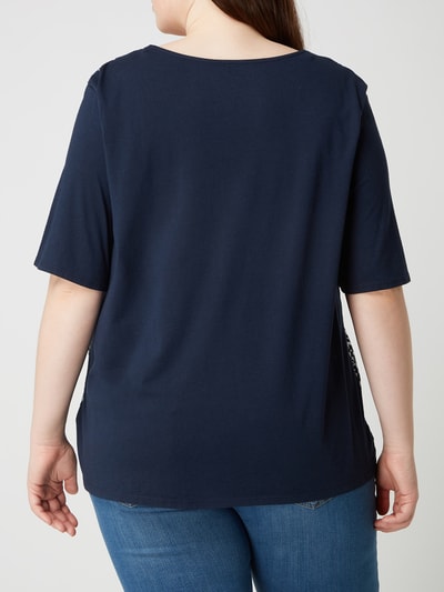 Tom Tailor Plus PLUS SIZE T-shirt met modal  Marineblauw - 6