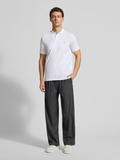 Marc O'Polo Regular Fit Poloshirt aus reiner Baumwolle Weiss 1