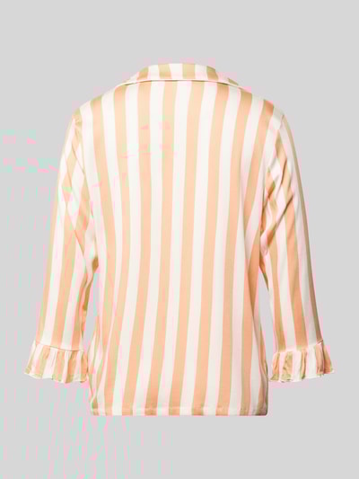 CCDK Copenhagen Góra od piżamy z kołnierzykiem typu resort model ‘Saga’ Koralowy 3