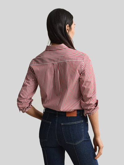 GANT Regular Fit Hemdbluse mit Logo-Stitching Rostrot 5