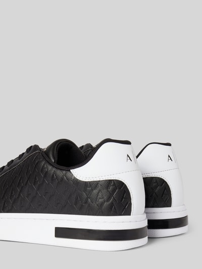 ARMANI EXCHANGE Sneakers met vetersluiting, model 'London' Zwart - 2