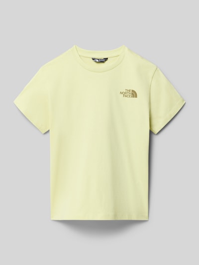 The North Face Relaxed Fit T-Shirt mit Logo-Print Modell 'Voyage' Hellgelb 1