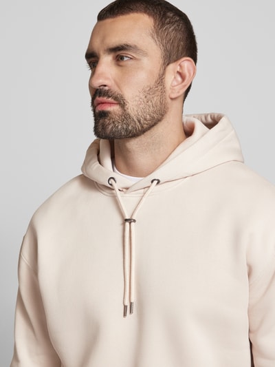 Cinque Hoodie mit gerippten Abschlüssen Modell 'Swift' Beige 3