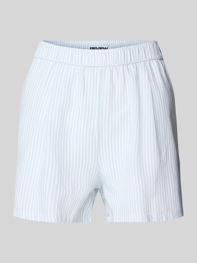 Review Relaxed Fit Shorts mit Leinen-Anteil Bleu 2