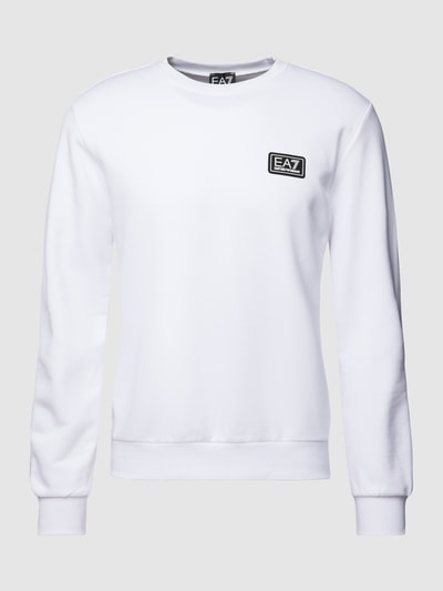 EA7 Emporio Armani Sweatshirt mit Label Detail weiss online kaufen