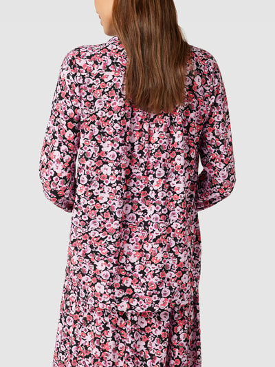 Saint Tropez Blouse met all-over motief, model 'Eda' Roze - 5