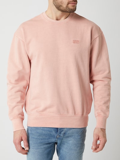 Levi's® Sweatshirt van katoen met geborduurd logo  Roze - 4