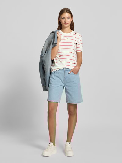 Only Regular fit T-shirt met motiefprint, model 'KITA' Offwhite - 1