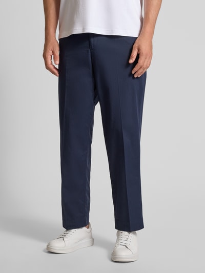 Forét Regular Fit Stoffhose mit Bundhalten Modell 'Writer' Marine 4