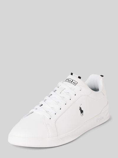 Polo Ralph Lauren Ledersneaker mit Label-Details Weiss 1