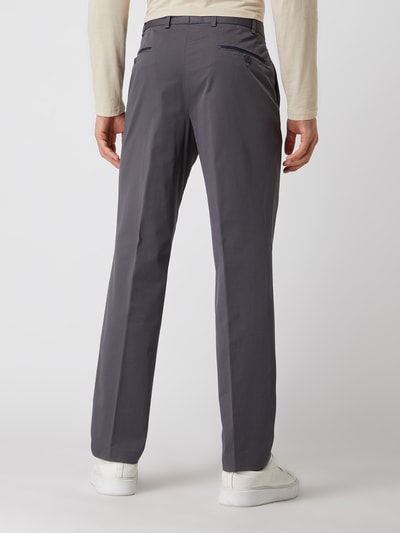 Hiltl Straight fit chino met stretch, model 'Peaker' Antraciet - 5