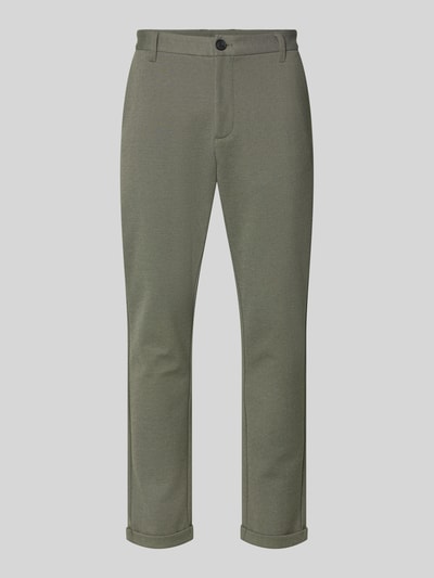 Produktfoto, Cropped Hose mit Eingrifftaschen van Lindbergh voor heren, materiaalmix met viscose, kort, fijn gestructureerd, steekzakken, bandwijdte maat M 46 cm, binnenbeenlengte maat M 72 cm