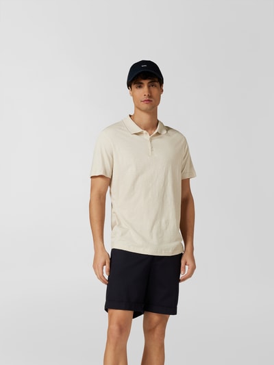 Theory Poloshirt mit Knopfleiste Sand 4