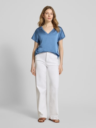 B.Young T-shirt met V-hals, model 'SELITA' Blauw - 1