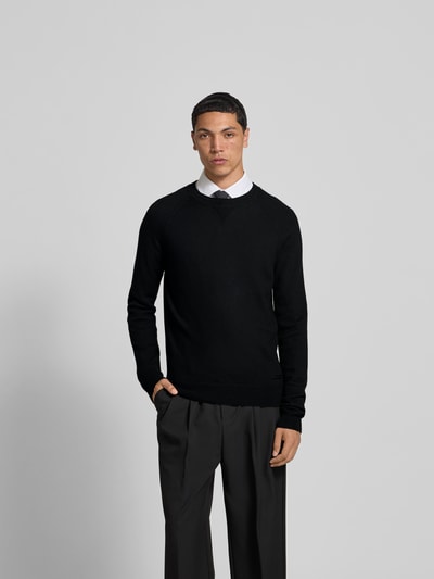 Dsquared2 Pullover mit gerippten Abschlüssen Black 4