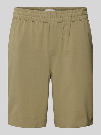 Casual Friday Shorts mit elastischem Bund Modell 'Samos' Khaki 2