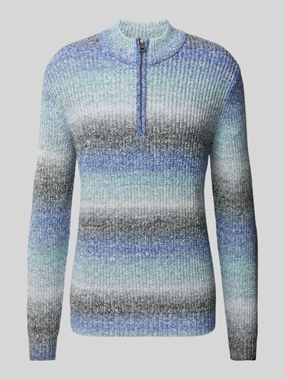 Fynch-Hatton Strickpullover in Melange-Optik Tuerkis Melange 2