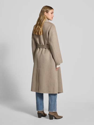 Ivy Oak Płaszcz wełniany z wiązanym paskiem model ‘CARRIE ROSE’ Beżowy 5