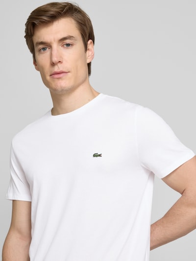 Lacoste T-Shirt mit Rundhalsausschnitt Weiss 3