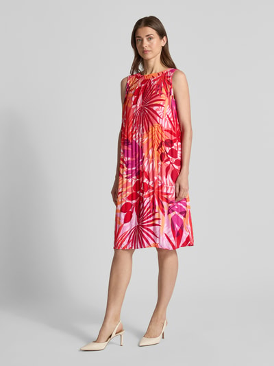 Betty Barclay Knielanges Kleid mit Plisseefalten Rot 1