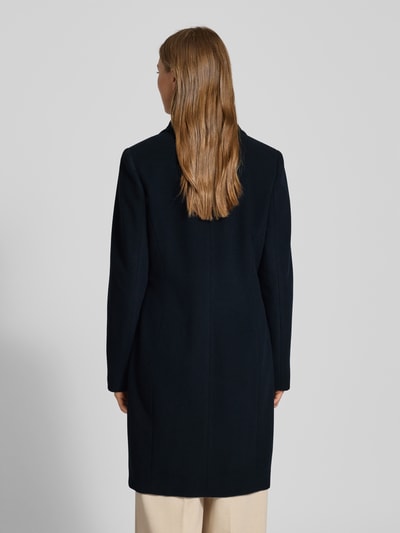 Fuchs Schmitt Wollmantel mit Kaschmir-Anteil und Pattentaschen Marine 5