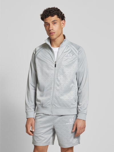 SERGIO TACCHINI Trainingsjacke mit Label-Stitching Modell 'GHIBLI' Hellgrau 4