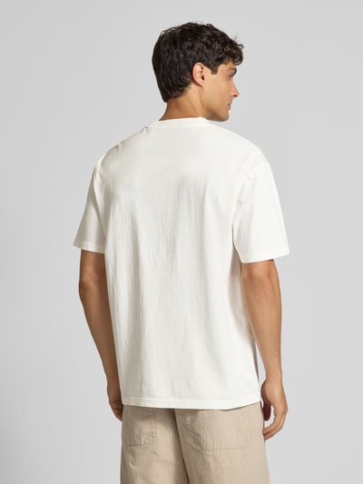 Scotch & Soda Relaxed fit T-shirt van puur katoen met logoprint Wit - 5