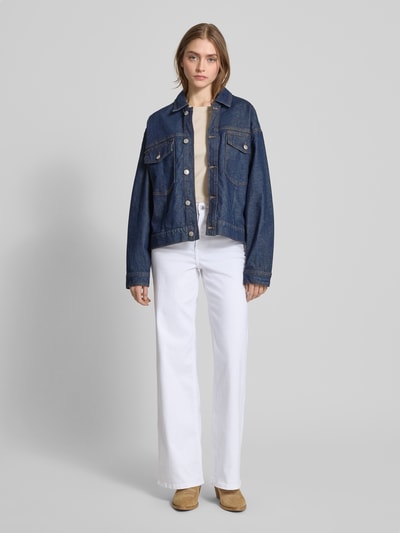 ONLY Wide Leg Jeans aus Baumwoll-Mix Modell 'MADISON BLUSH' Weiss 1
