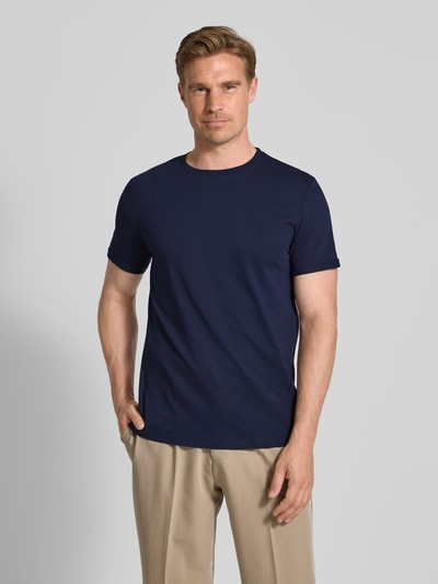 Les Deux T-Shirt mit Rundhalsausschnitt Modell 'Norregaard' Marine 4