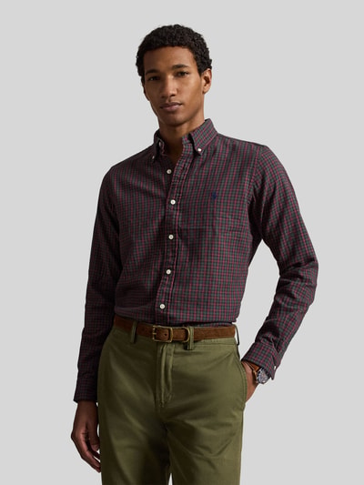 Polo Ralph Lauren Regular Fit Freizeithemd mit Logo-Stitching Bordeaux 4
