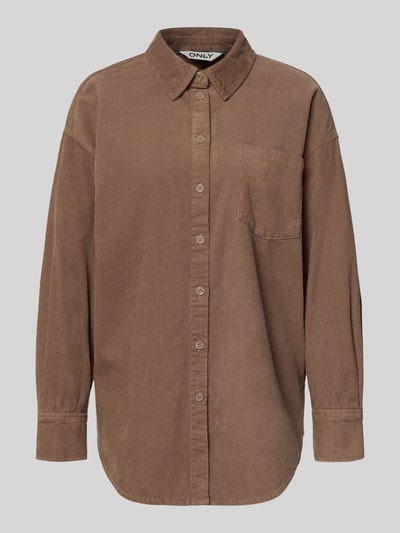 Only Relaxed fit overhemdblouse van puur katoen, model 'AIME-MOXI' Beige - 2