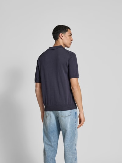 Closed Poloshirt mit kurzem Reißverschluss Bleu 5