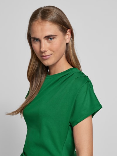 Marc Cain T-shirt met plooien Groen - 3